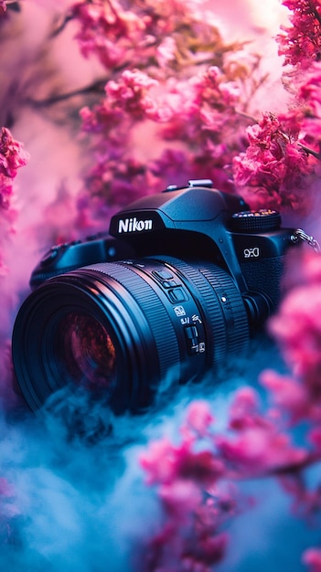 Photo an image that represents photography and all its possibilities nikon camera lots of color and news