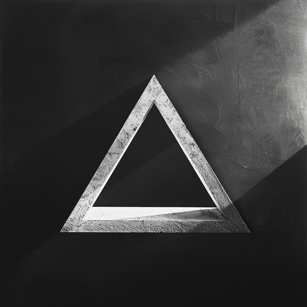 Image of triangle isolated on background