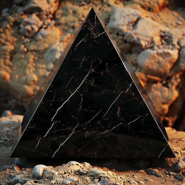 Image of triangle isolated on background