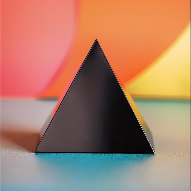 Image of triangle isolated on background