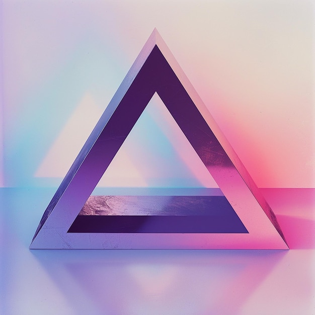 Image of triangle isolated on background