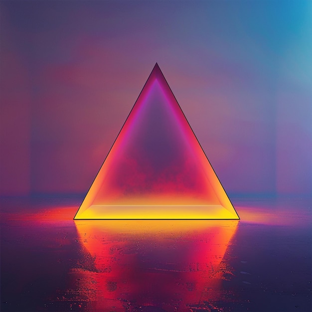 Image of triangle isolated on background