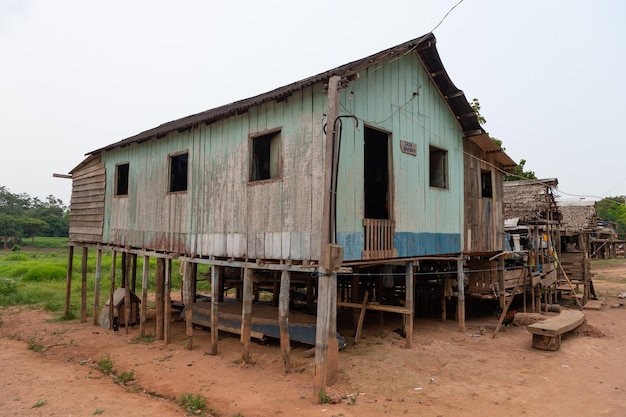 Image of uninhabited house building uninhabited house in village uninhabited house of povetry