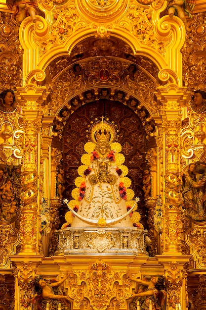 Image of the virgen del rocio in almonte huelva