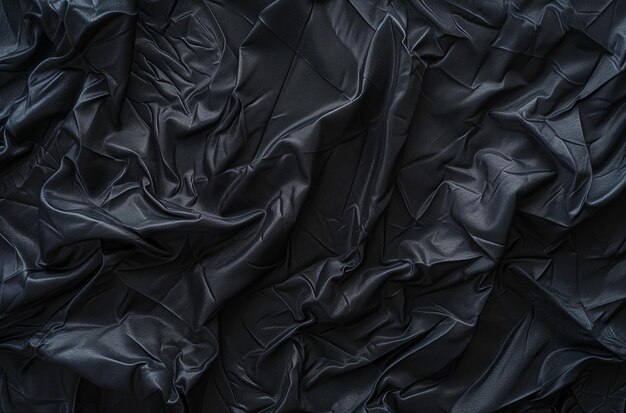 Image of a wavy black fabric texture