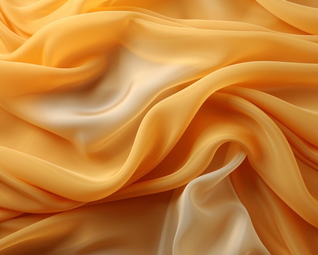 an image of a yellow silk fabric