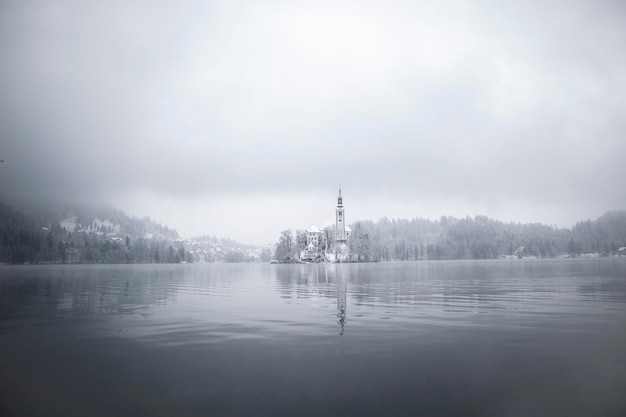 Images from Bled, Slovenia, in fall and winter