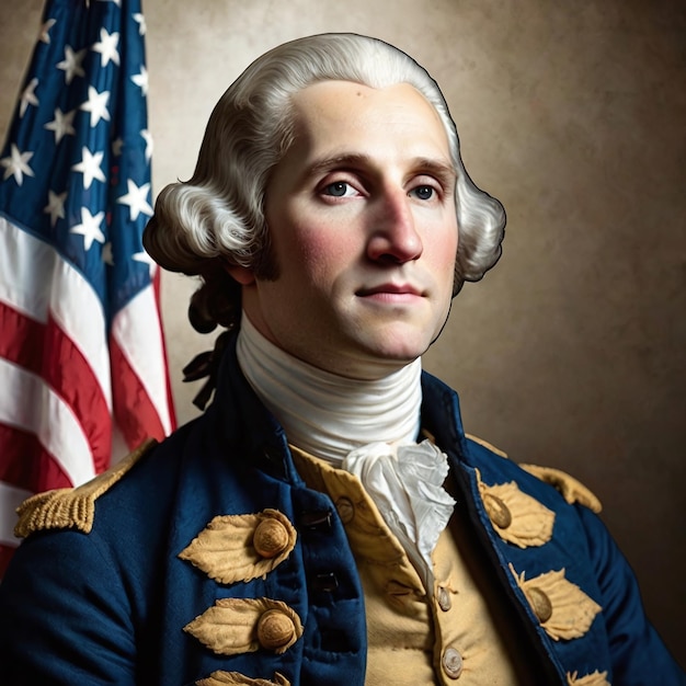 images of notable figures from the American Revolution like George Washington Thomas Jefferson