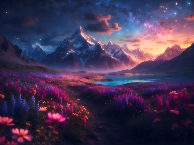 Imaginar HorizonsThe path of bright flowers