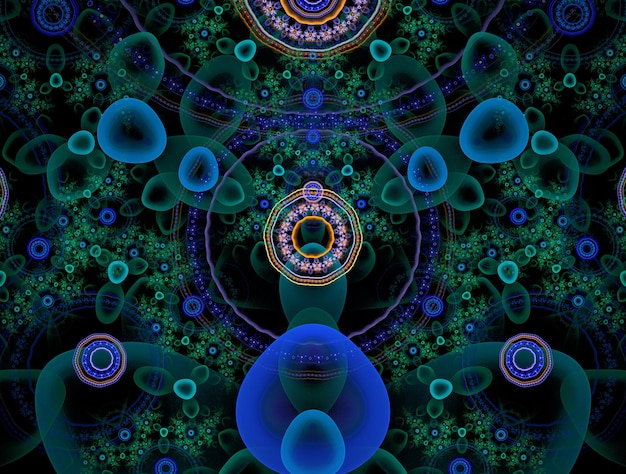 Imaginatory fractal abstract background Image