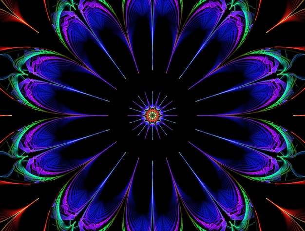 Imaginatory fractal abstract background image