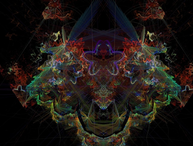 Imaginatory fractal abstract background image