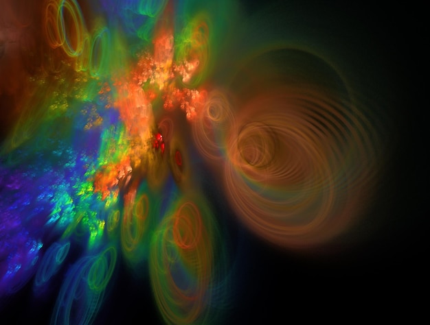 Imaginatory fractal abstract background image