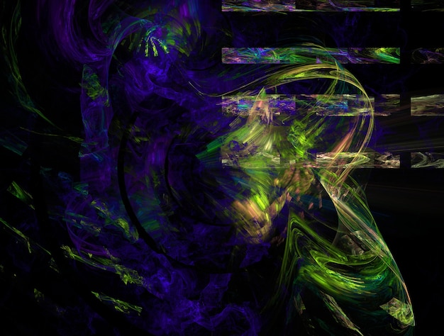 Imaginatory fractal background generated image