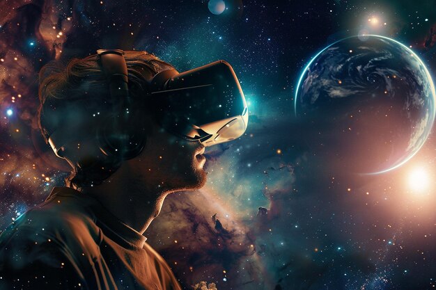 Imagine the potential of VR for space exploration generative ai