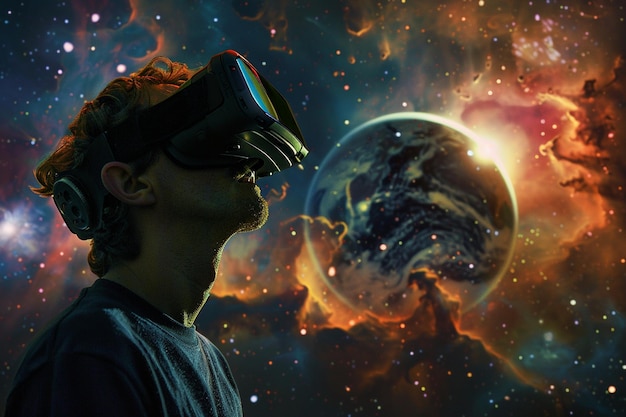 Imagine the potential of VR for space exploration generative ai