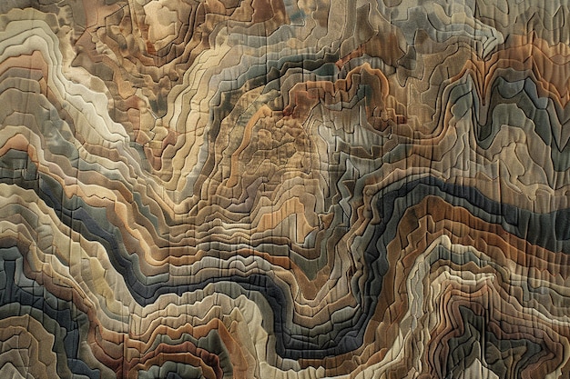 Imagine a tapestry adorned with a topographic map generative ai