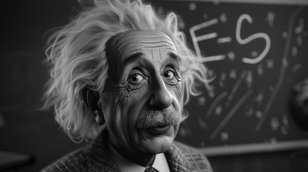 Photo imagining the world without the genius of albert einstein