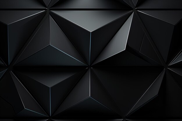 Immerse yourself in the dynamic energy of a black triangular abstract background highlighted by a grunge surface in 3D rendering