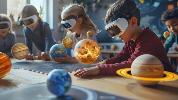 Immersive Augmented Reality Solar System Models Revolutionizing Classroom Learning