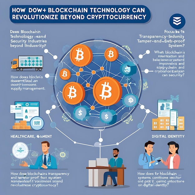 Photo the impact of blockchain technology beyond cryptocurrency