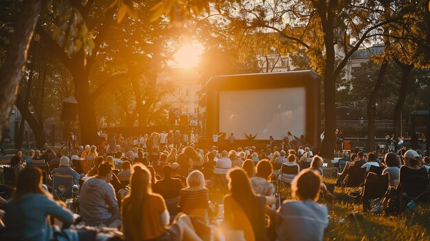 Photo impact of outdoor cinema events