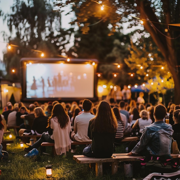 Photo impact of outdoor cinema events