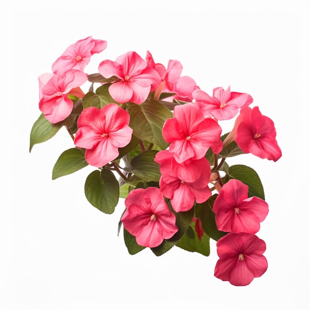 Impatiens with white background high quality ultra