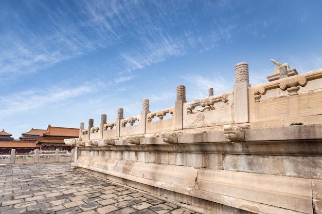 The imperial palace scenery closeup beijing China