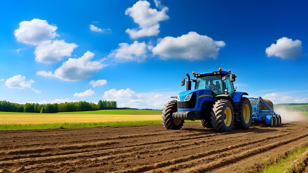 Impressive Display of Modern Agricultural Machinery in Action Power Precision and Progress