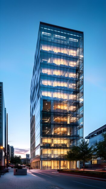 Impressive Facade of the BT Headquarters amidst Hustling City Life in Sunny London