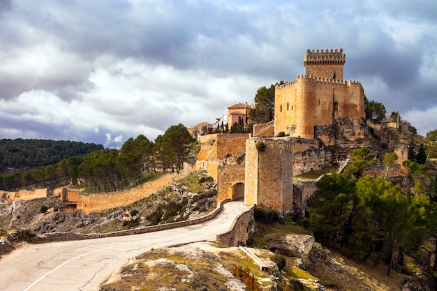 Impressive medieval castle Alarcon