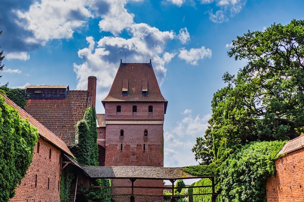 Impressive Medieval Gothic Castle Complex - Malbork Castle, Poland.