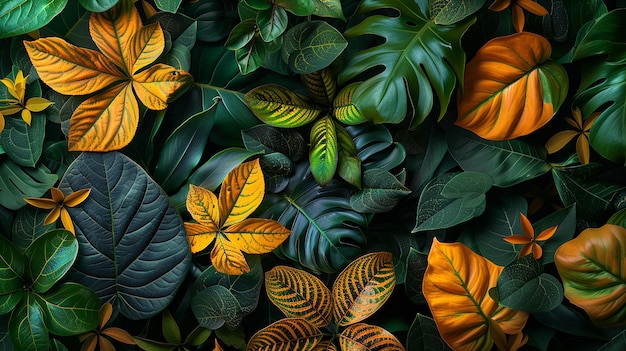 Impressive Stock Image Pattern of Plants and Leaves