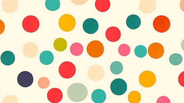 Photo incorporate evenly spaced polka dots for a playful and modern design