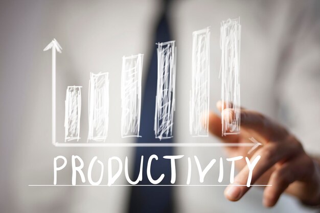 Photo increase productivity concept business concept