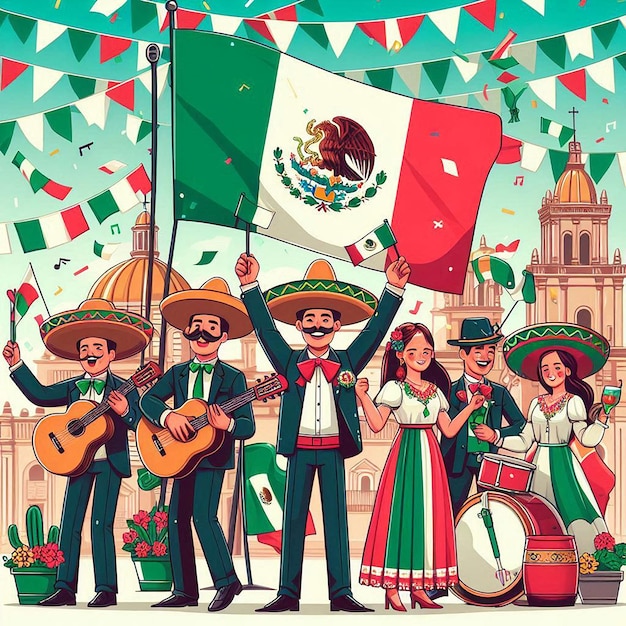 Independence day of Mexico Banner Template