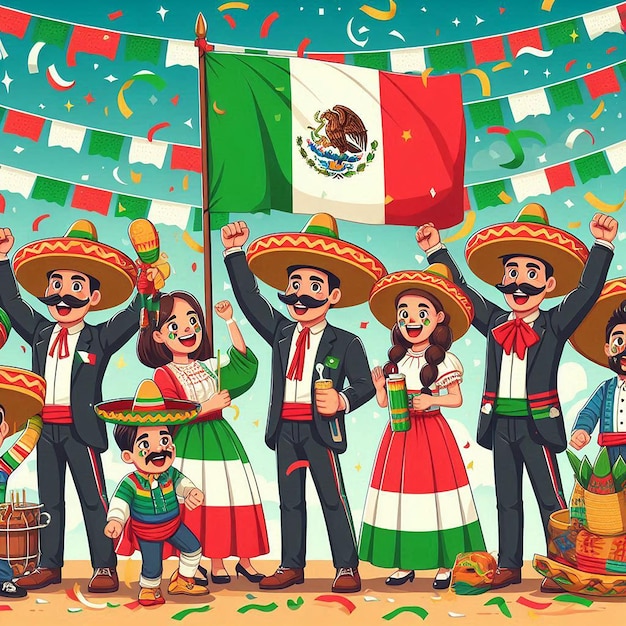 Independence day of Mexico Banner Template