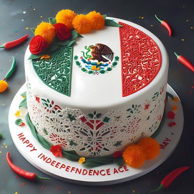 Photo independence day of mexico cards september 16th mexico theme cake