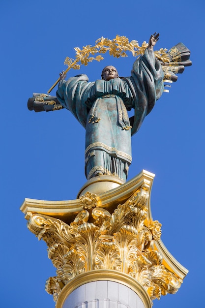 Independence monument in Kiev Ukraine