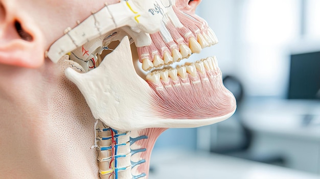 Photo indepth educational guide anatomy of the upper and lower human jaw chart