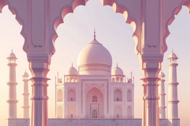 india arch indian illustration background