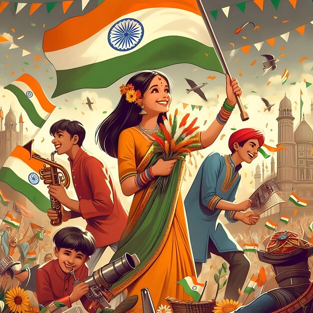 india day celebration concept