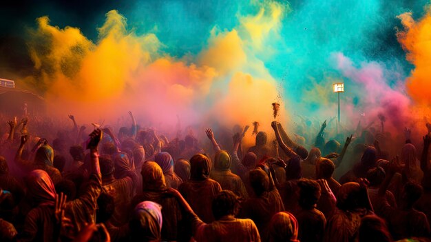 India Experience the vibrant colors of Holi the Festival of Colors by taking part in a community