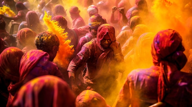 India Experience the vibrant colors of Holi the Festival of Colors by taking part in a community