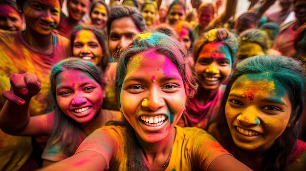 India Experience the vibrant colors of Holi the Festival of Colors by taking part in a community