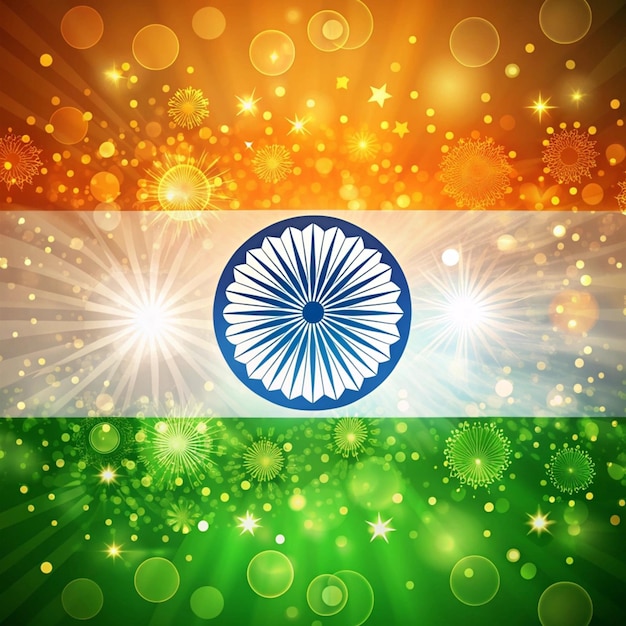 Photo india happy independence day flag