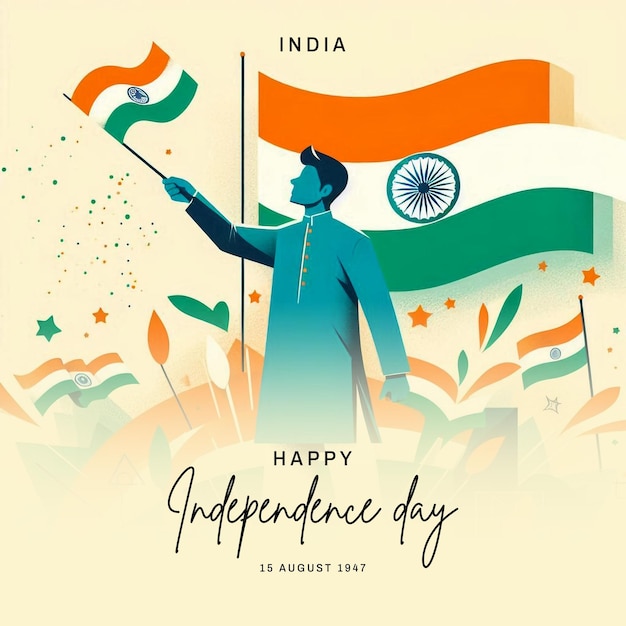 India Happy Independence Day template