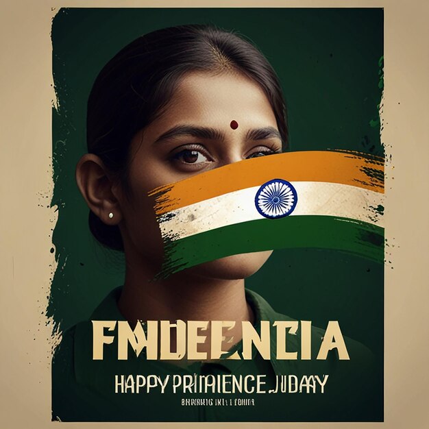 Photo india independence day poster 15 august 1947 independence day of hindustan bharat 77th anniversary