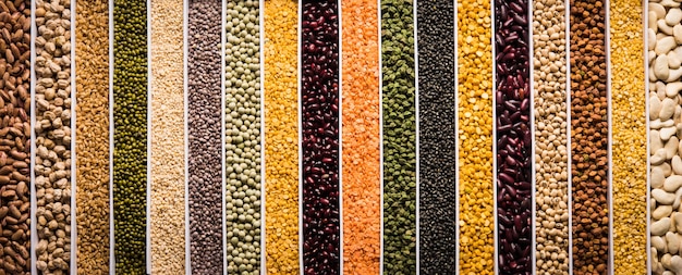 Indian Beans in a white box with cells